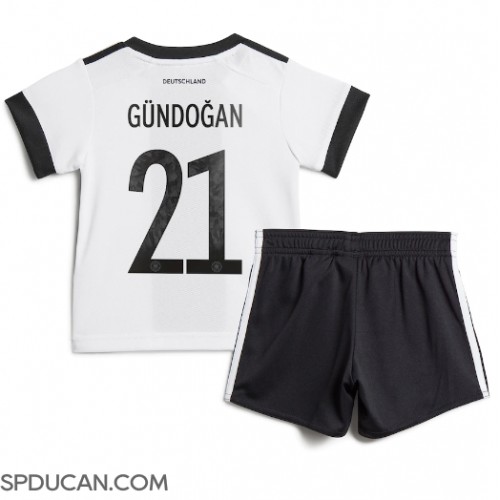 Dječji Nogometni Dres Njemačka Ilkay Gundogan #21 Domaci SP 2022 Kratak Rukav (+ Kratke hlače)